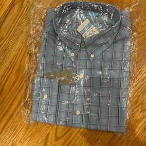 Never opened J. McLaughlin men’s shirt. Size large